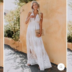 Vici dolls - ANTONIA MAXI DRESS - WHITE